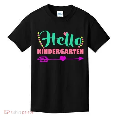 Hello Kindergarten Arrow Kids T-Shirt