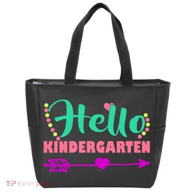 Hello Kindergarten Arrow Tote Bag