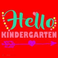 Hello Kindergarten Arrow Santa Hat thumb 1