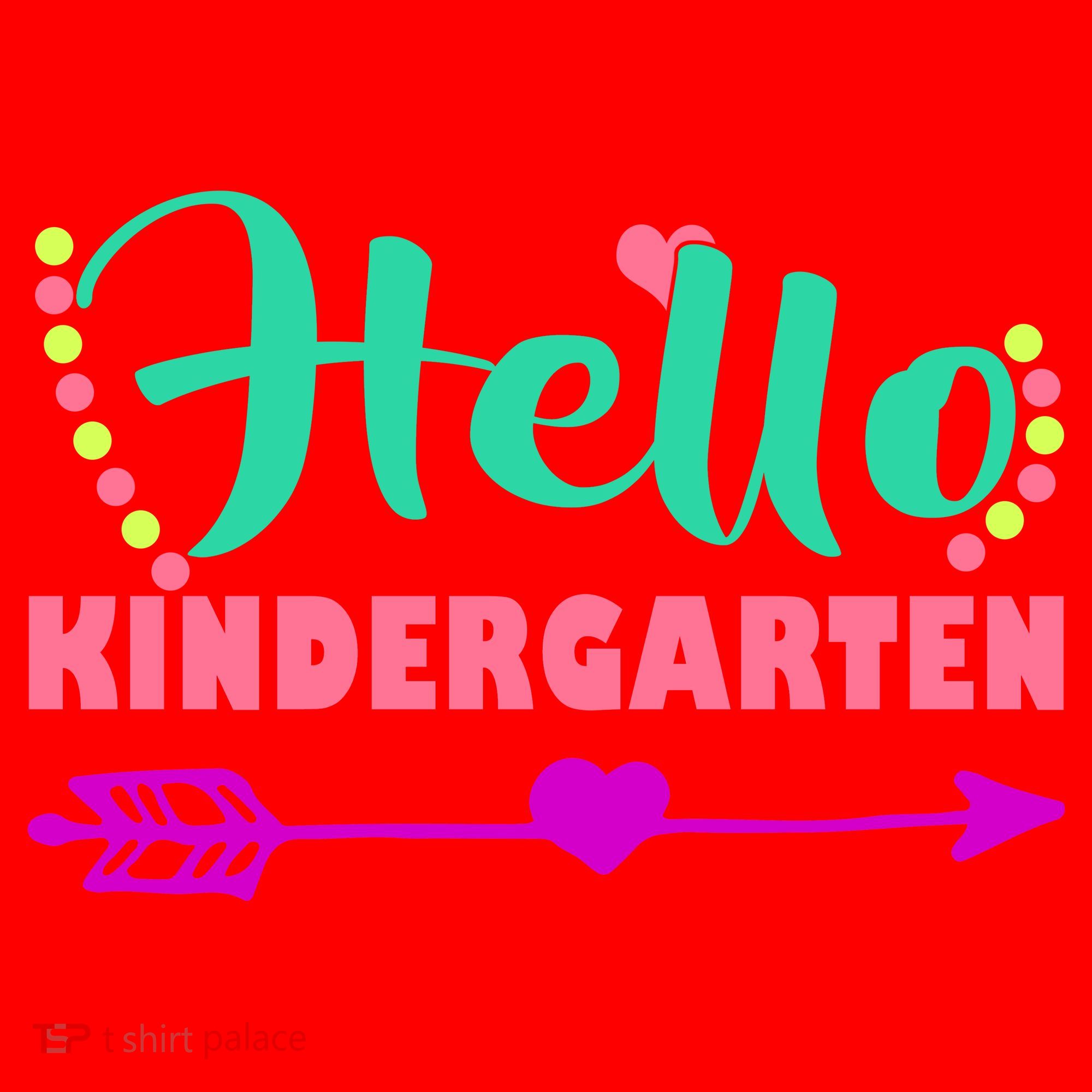 Hello Kindergarten Arrow Santa Hat