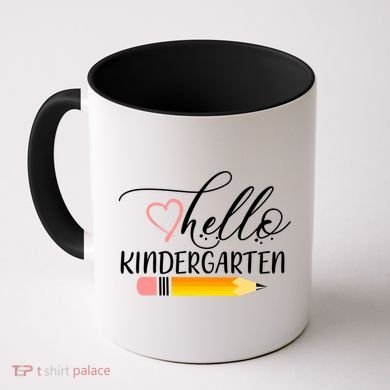 Hello Kindergarten Cute Pencil Coffee Mug