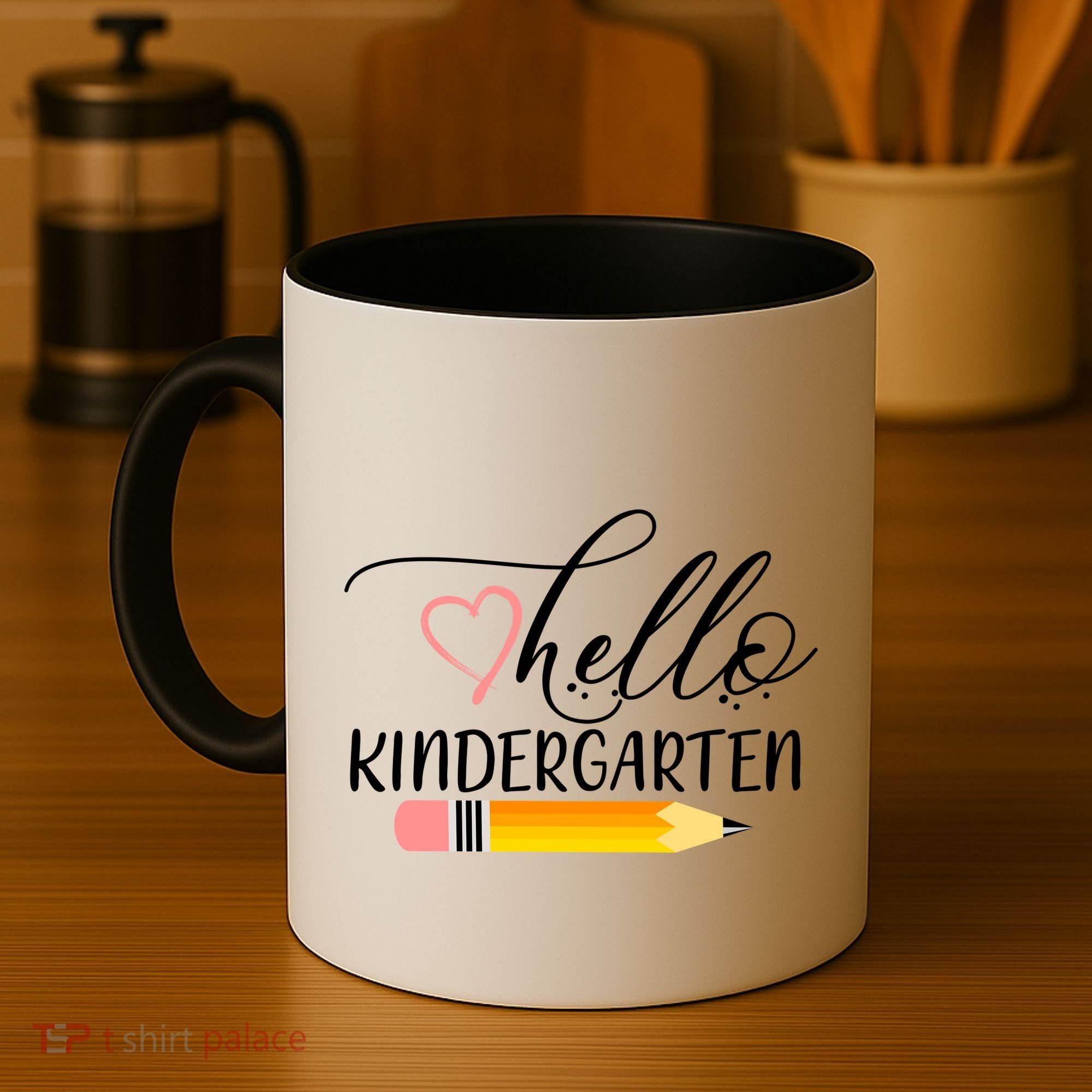 Hello Kindergarten Cute Pencil Coffee Mug