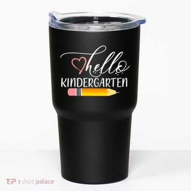 Hello Kindergarten Cute Pencil Tumbler