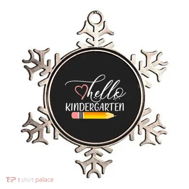 Hello Kindergarten Cute Pencil Ornament