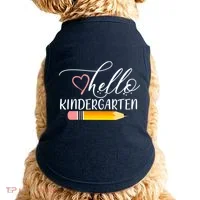 Hello Kindergarten Cute Pencil Doggie Tank thumb 0