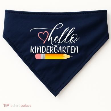 Hello Kindergarten Cute Pencil USA-Made Doggie Bandana