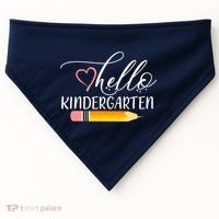 Hello Kindergarten Cute Pencil USA-Made Doggie Bandana thumb 0