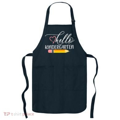 Hello Kindergarten Cute Pencil Apron