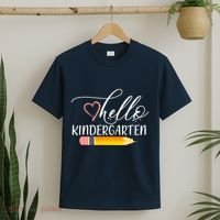 Hello Kindergarten Cute Pencil T-Shirt thumb 2