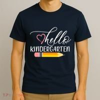 Hello Kindergarten Cute Pencil T-Shirt thumb 3