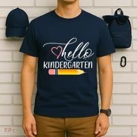 Hello Kindergarten Cute Pencil T-Shirt thumb 6