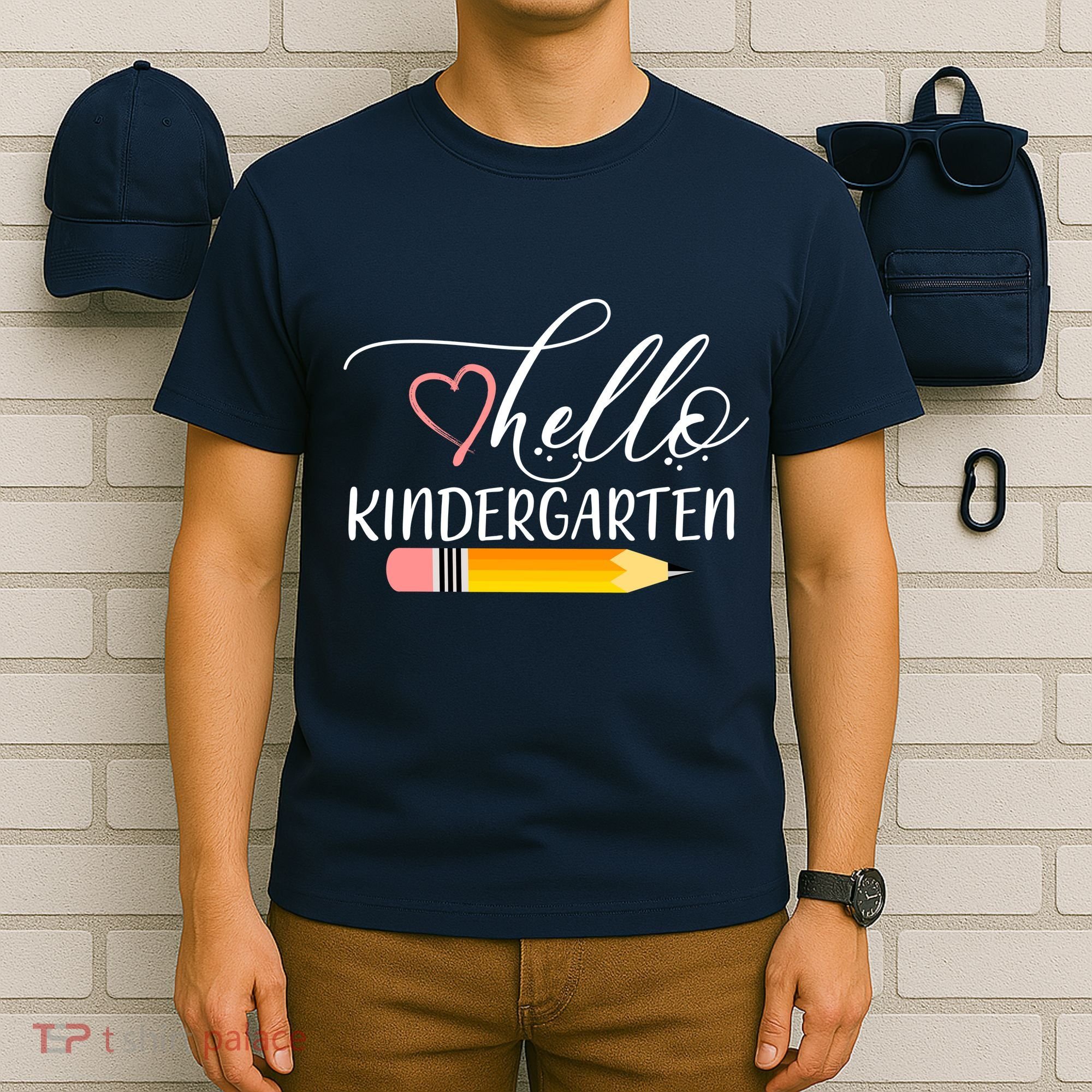Hello Kindergarten Cute Pencil T-Shirt