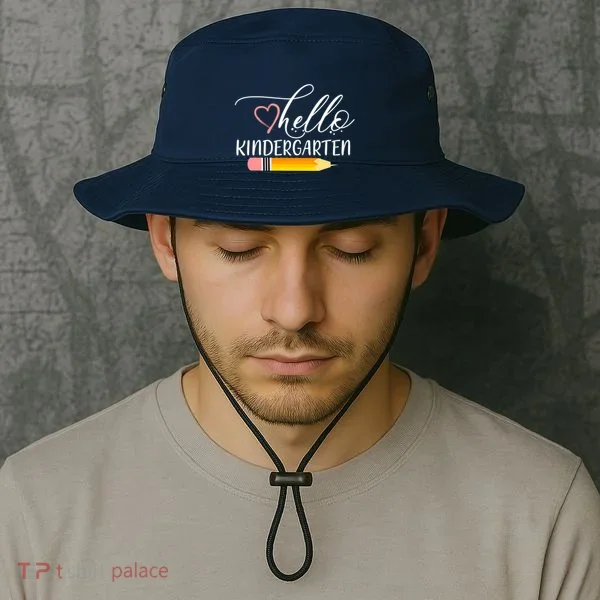 Hello Kindergarten Cute Pencil Bucket Hat