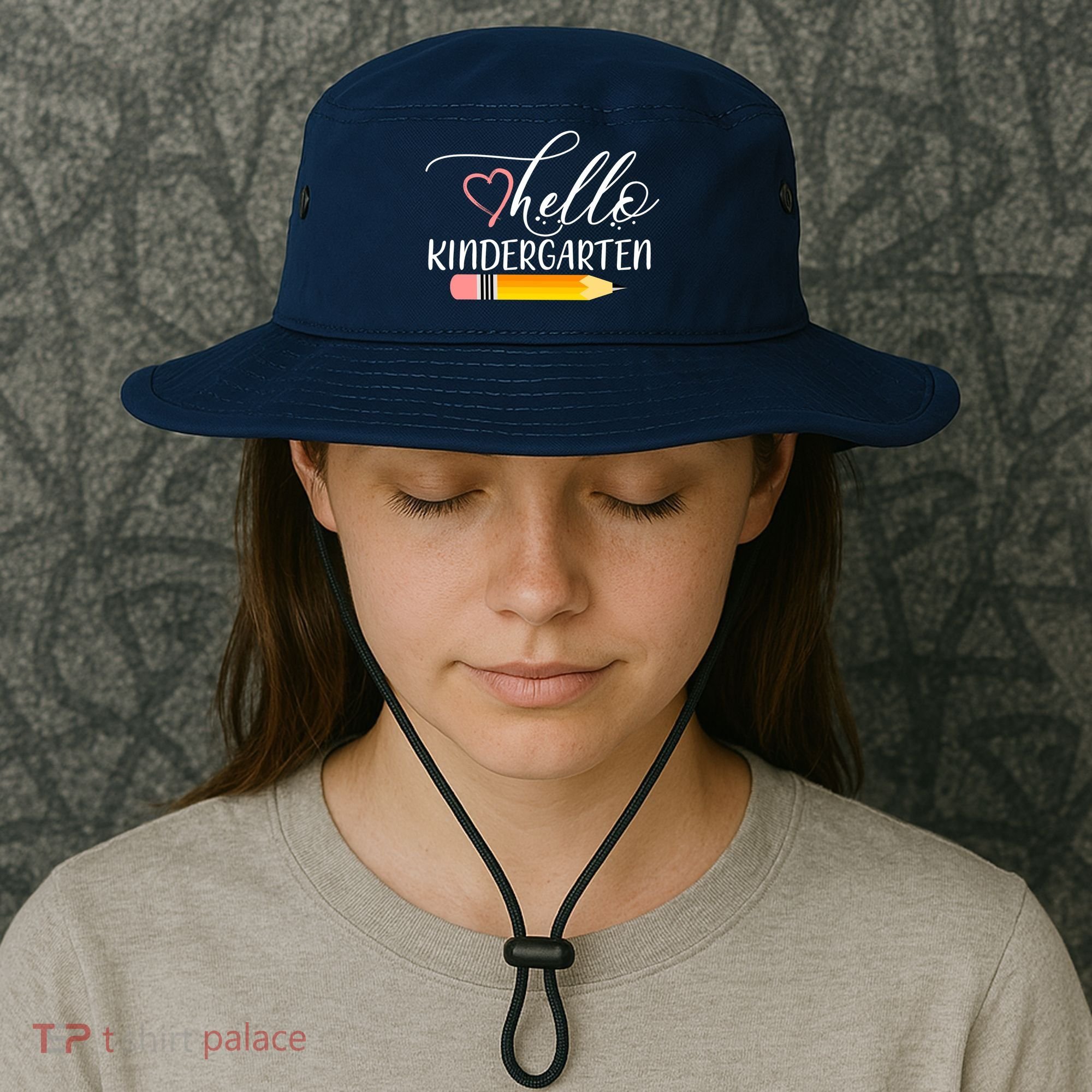 Hello Kindergarten Cute Pencil Bucket Hat