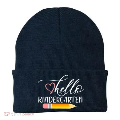 Hello Kindergarten Cute Pencil Beanie