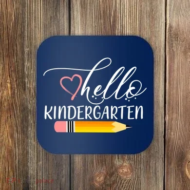 Hello Kindergarten Cute Pencil Coaster