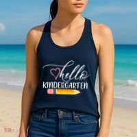 Hello Kindergarten Cute Pencil Women's Tank Top thumb 2