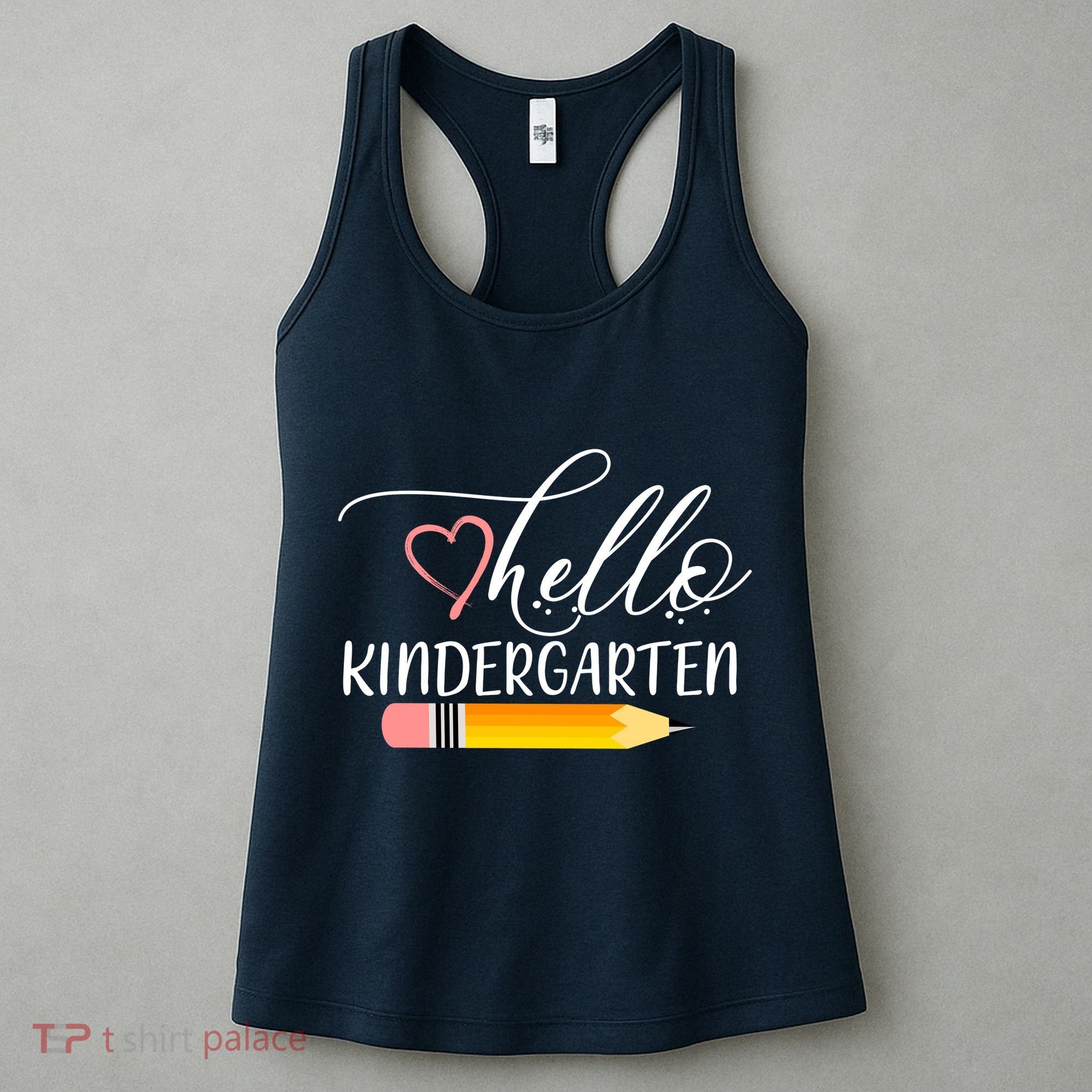 Hello Kindergarten Cute Pencil Women's Tank Top