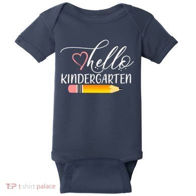 Hello Kindergarten Cute Pencil Baby Bodysuit