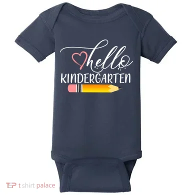 Hello Kindergarten Cute Pencil Baby Bodysuit