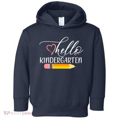 Hello Kindergarten Cute Pencil Toddler Hoodie