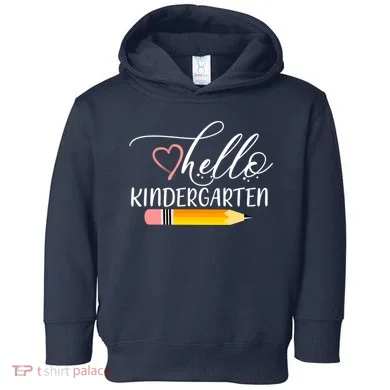 Hello Kindergarten Cute Pencil Toddler Hoodie