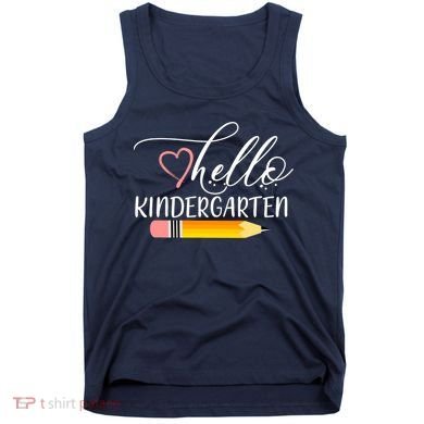 Hello Kindergarten Cute Pencil Tank Top
