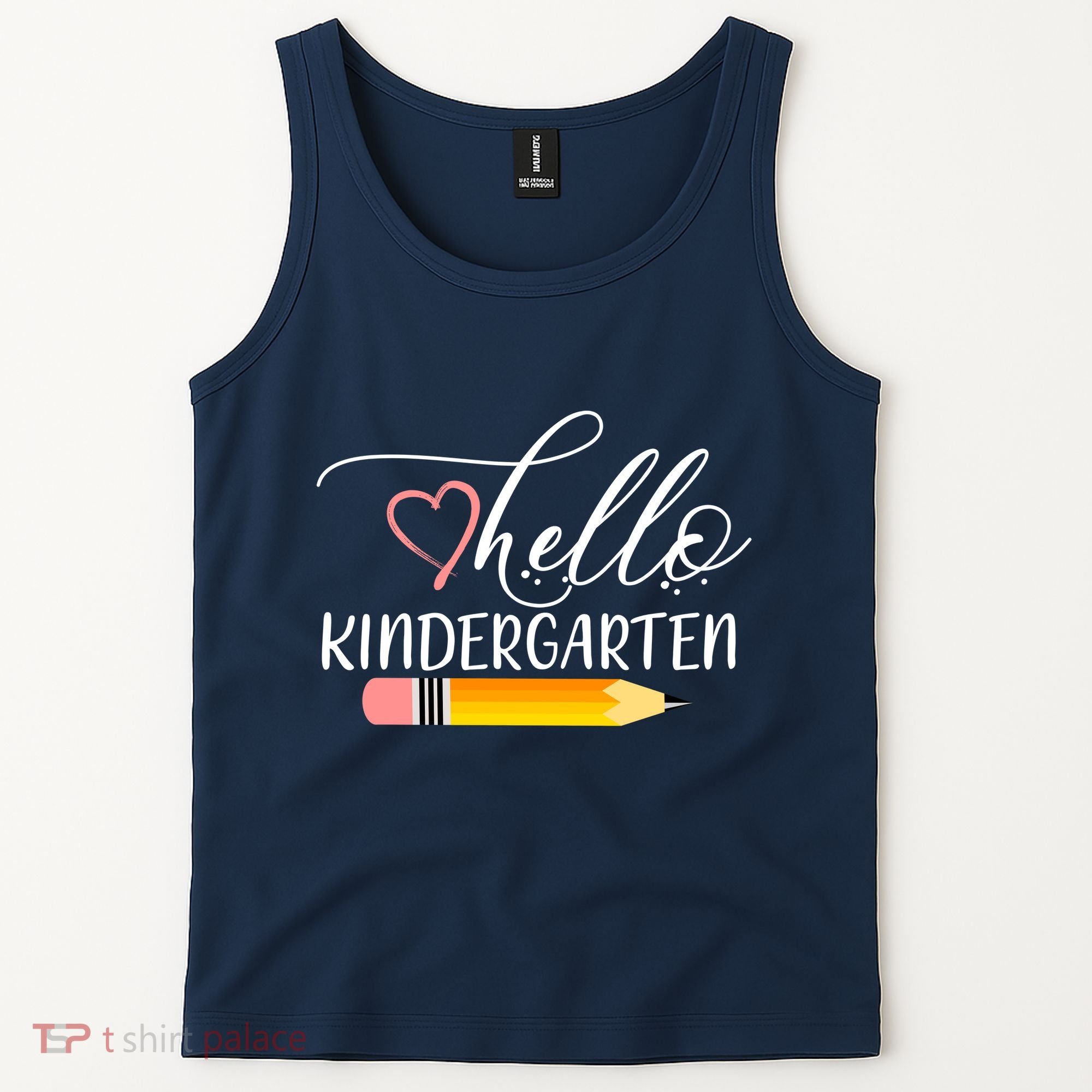Hello Kindergarten Cute Pencil Tank Top