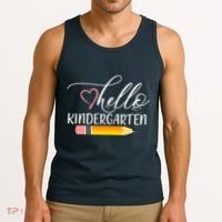 Hello Kindergarten Cute Pencil Tank Top thumb 3