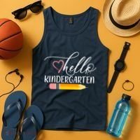 Hello Kindergarten Cute Pencil Tank Top thumb 4