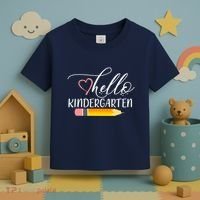 Hello Kindergarten Cute Pencil Toddler T-Shirt thumb 3