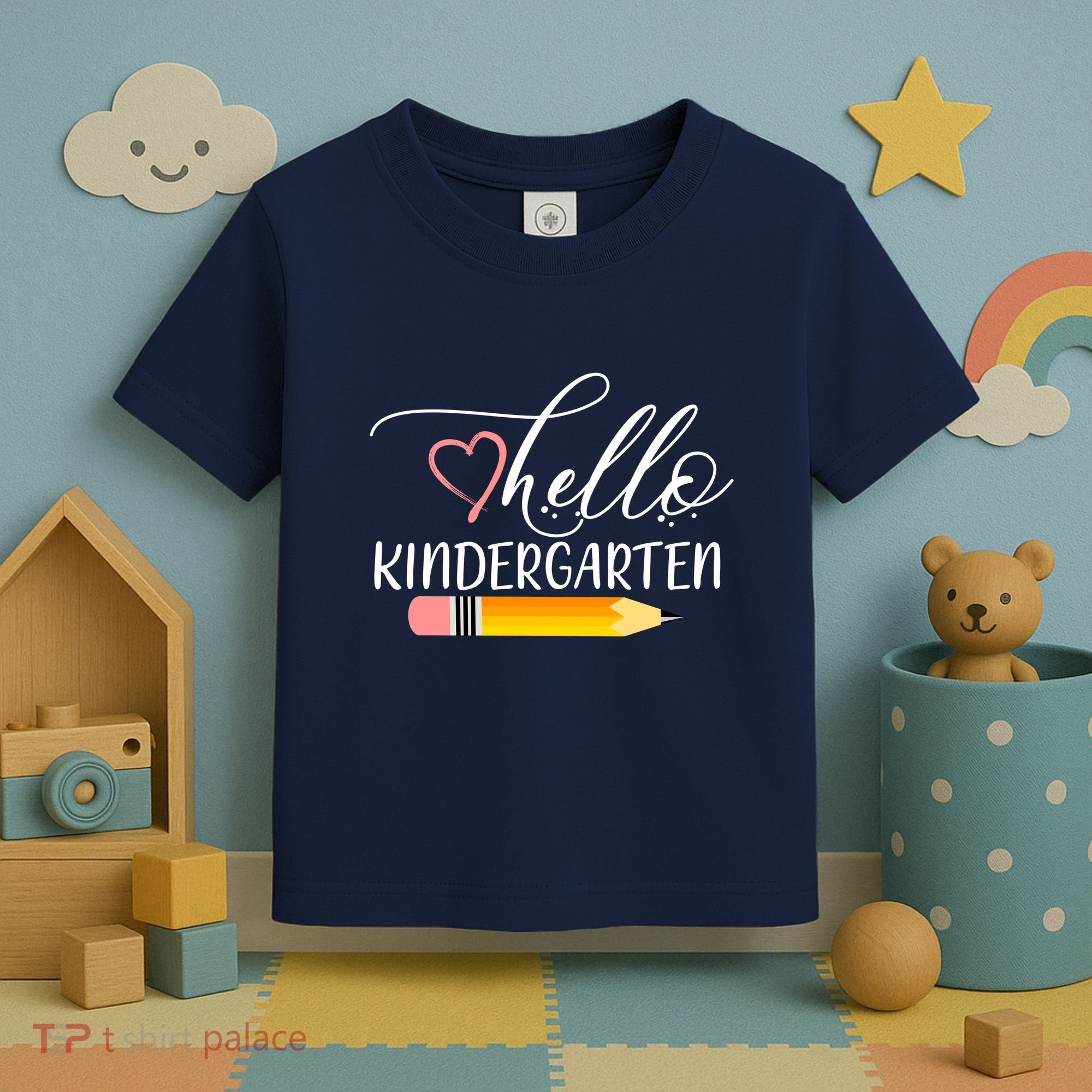 Hello Kindergarten Cute Pencil Toddler T-Shirt