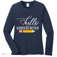 Hello Kindergarten Cute Pencil Women's Long Sleeve Shirt thumb 0