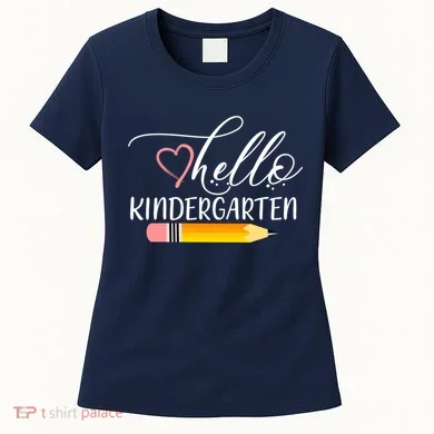 Hello Kindergarten Cute Pencil Women's T-Shirt