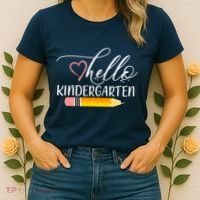 Hello Kindergarten Cute Pencil Women's T-Shirt thumb 2