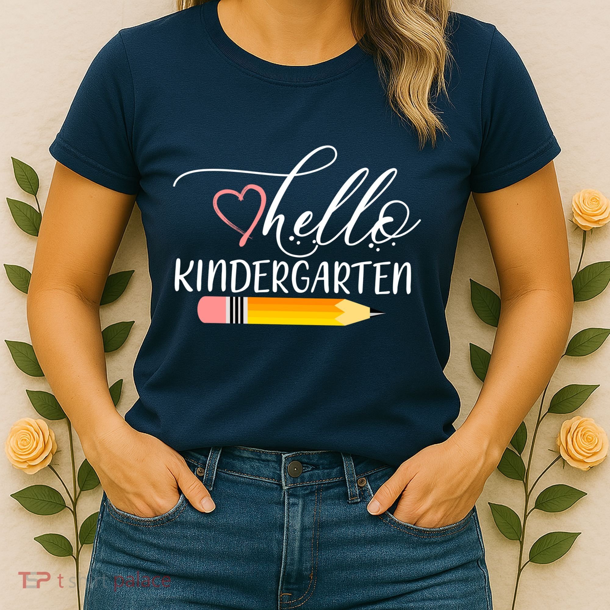 Hello Kindergarten Cute Pencil Women's T-Shirt