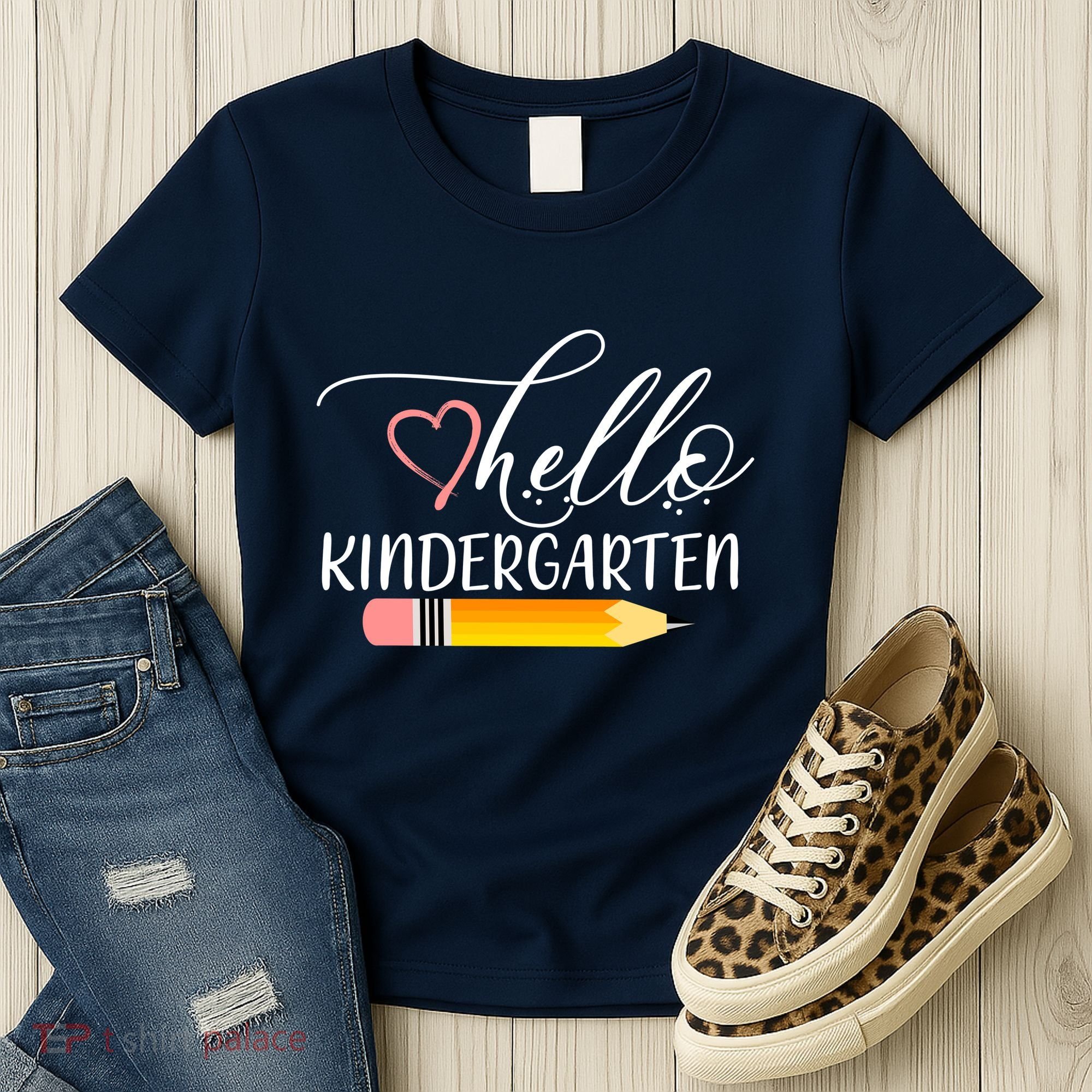 Hello Kindergarten Cute Pencil Women's T-Shirt