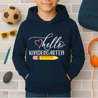Hello Kindergarten Cute Pencil Kids Hoodie thumb 2