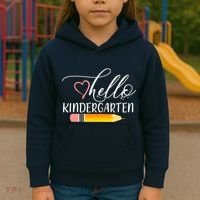 Hello Kindergarten Cute Pencil Kids Hoodie thumb 3