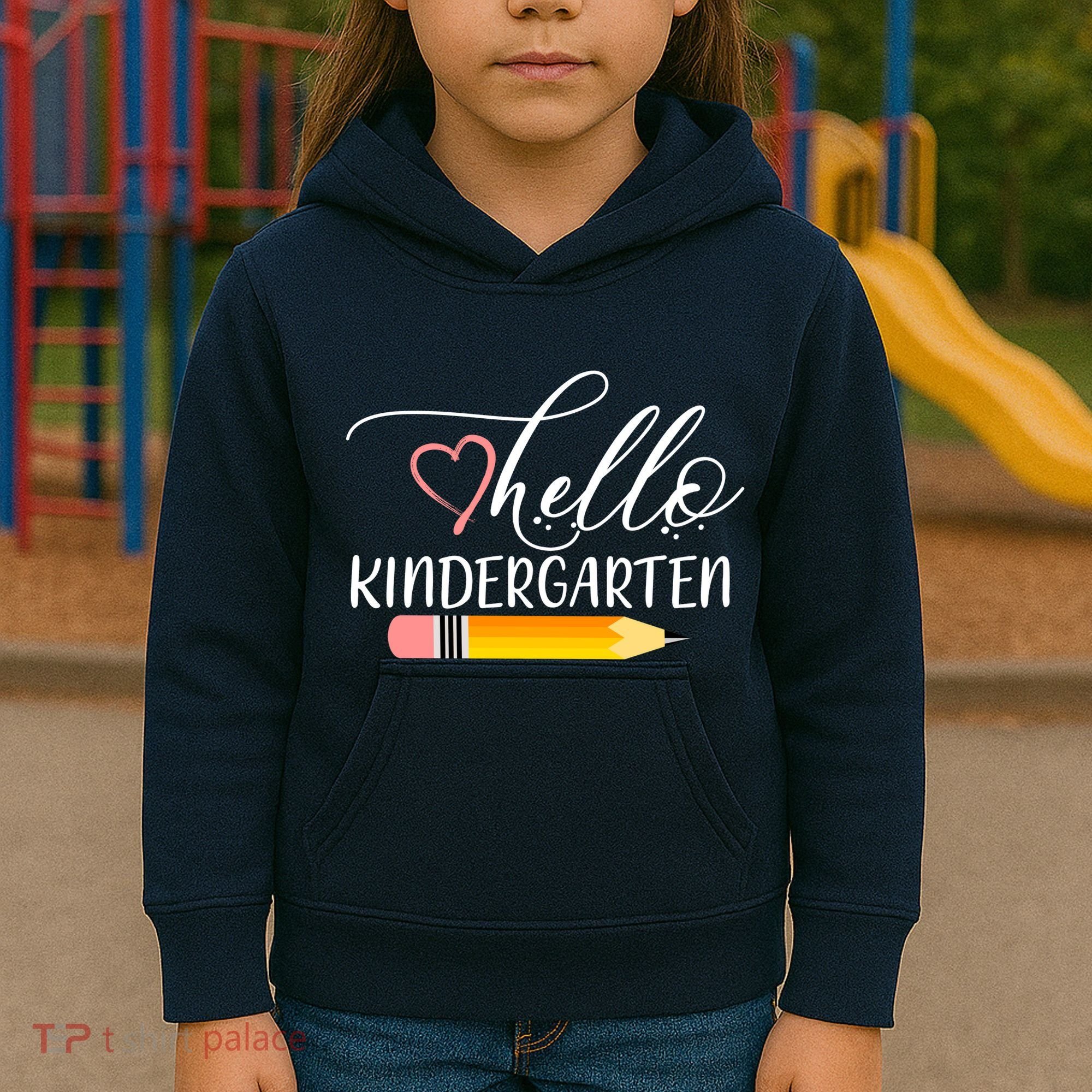 Hello Kindergarten Cute Pencil Kids Hoodie