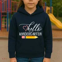 Hello Kindergarten Cute Pencil Kids Hoodie thumb 3