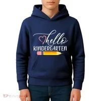 Hello Kindergarten Cute Pencil Kids Hoodie thumb 4
