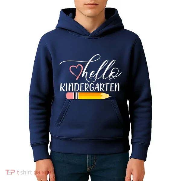 Hello Kindergarten Cute Pencil Kids Hoodie