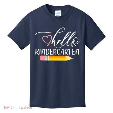 Hello Kindergarten Cute Pencil Kids T-Shirt