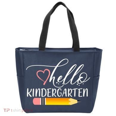 Hello Kindergarten Cute Pencil Tote Bag