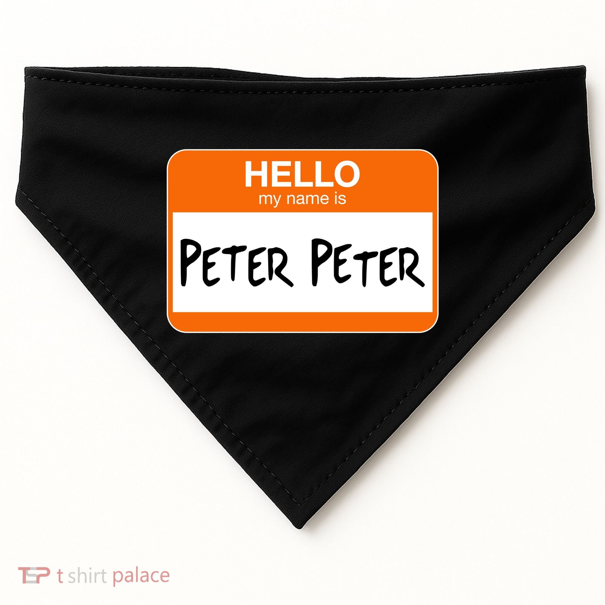 Hello My Name Is Peter Peter USA-Made Doggie Bandana