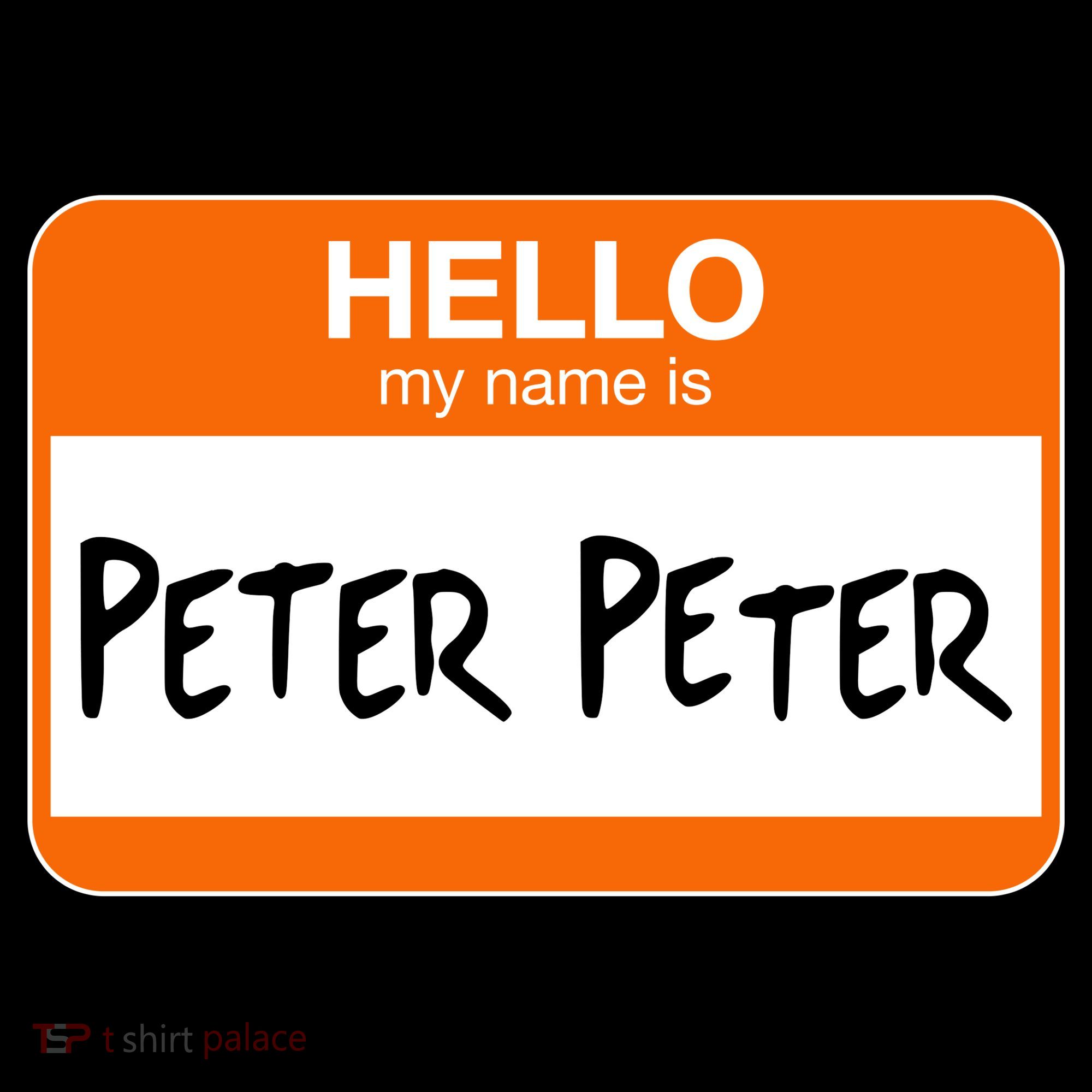 Hello My Name Is Peter Peter Baby Bodysuit