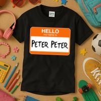 Hello My Name Is Peter Peter Kids T-Shirt thumb 3