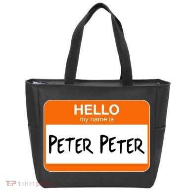 Hello My Name Is Peter Peter Tote Bag