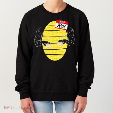 Hello My Name is Rex T-Rex Halloween Women's Sweatshirt